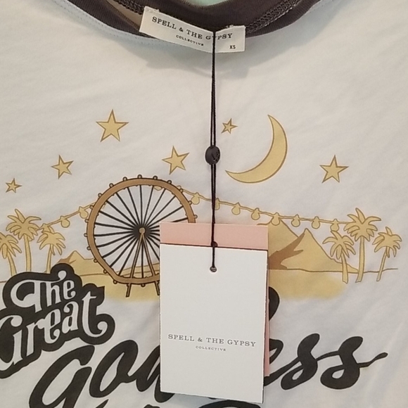 💕SPELL & THE GYPSY💕 Goddess of Rock Organic Tee - Picture 11 of 14